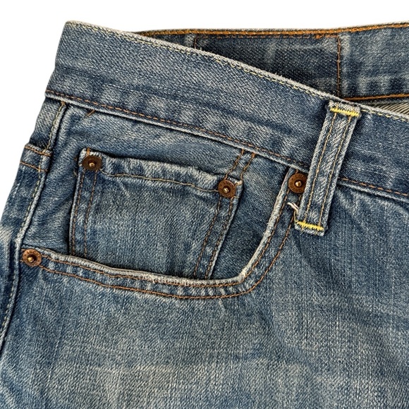 Lucky Brand Straight Leg 165 Relaxed Fit Jeans Medium Blue Fade 5-Pocket 38x31 - Picture 3 of 13